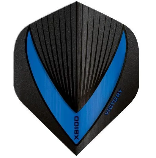 100 Sets Victory Darts XS100 Vista-R Blue Extra Strong Dart Flights