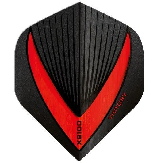 100 Sets Victory Darts XS100 Vista-R Red Extra Strong Dart Flights