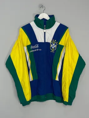 1991/94 BRAZIL TRACK JACKET (L) UMBRO