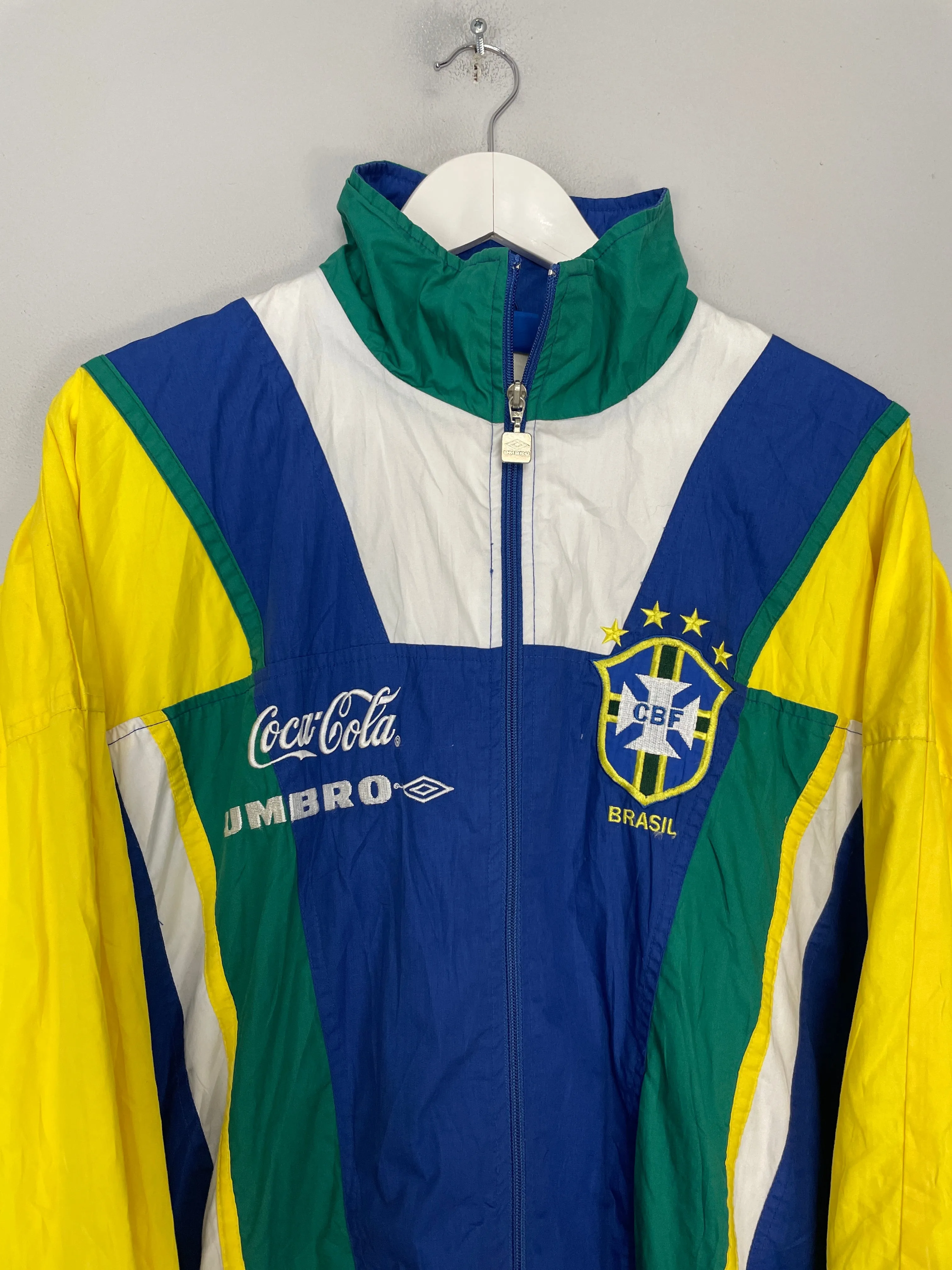 1991/94 BRAZIL TRACK JACKET (L) UMBRO