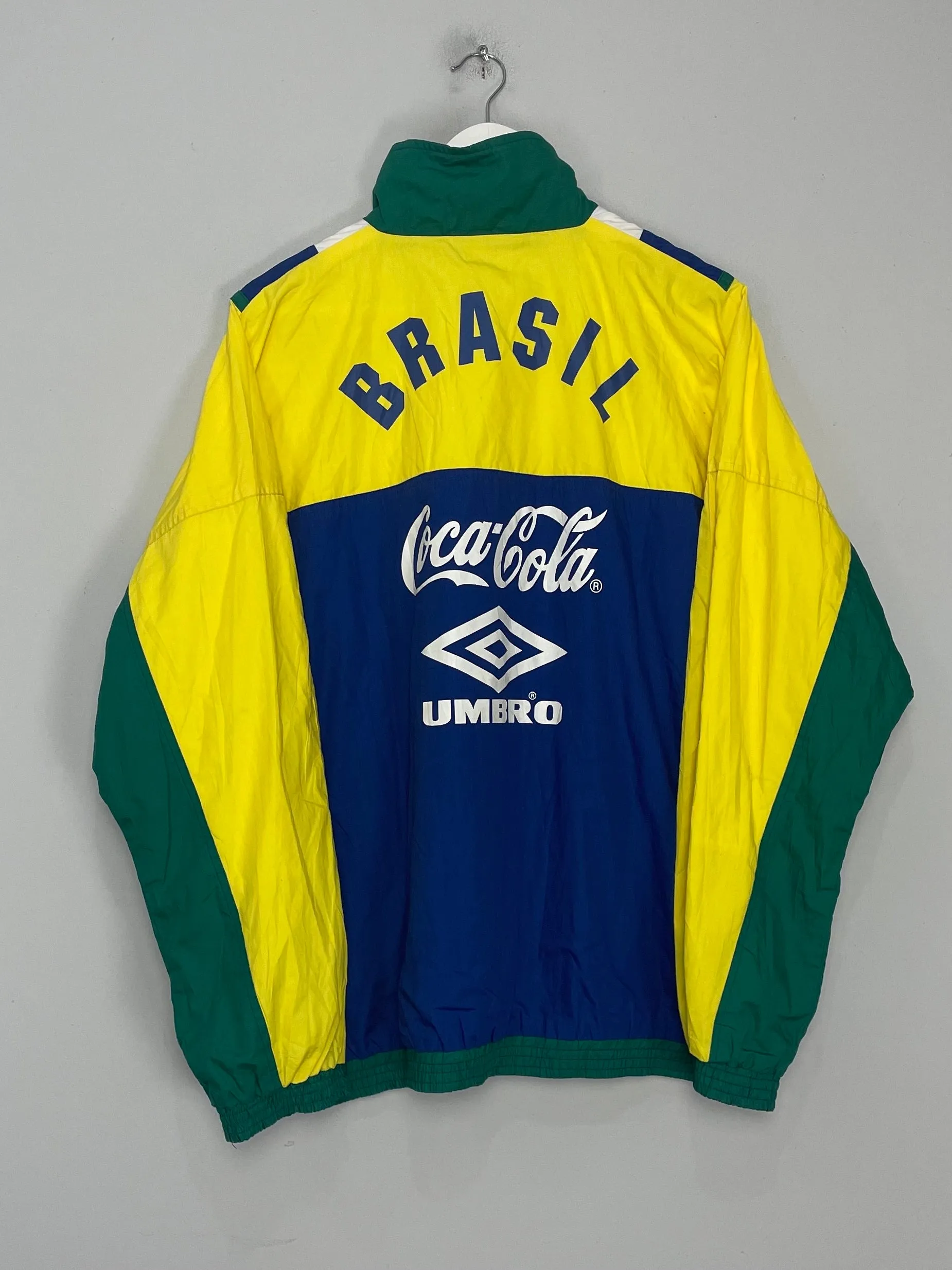 1991/94 BRAZIL TRACK JACKET (L) UMBRO