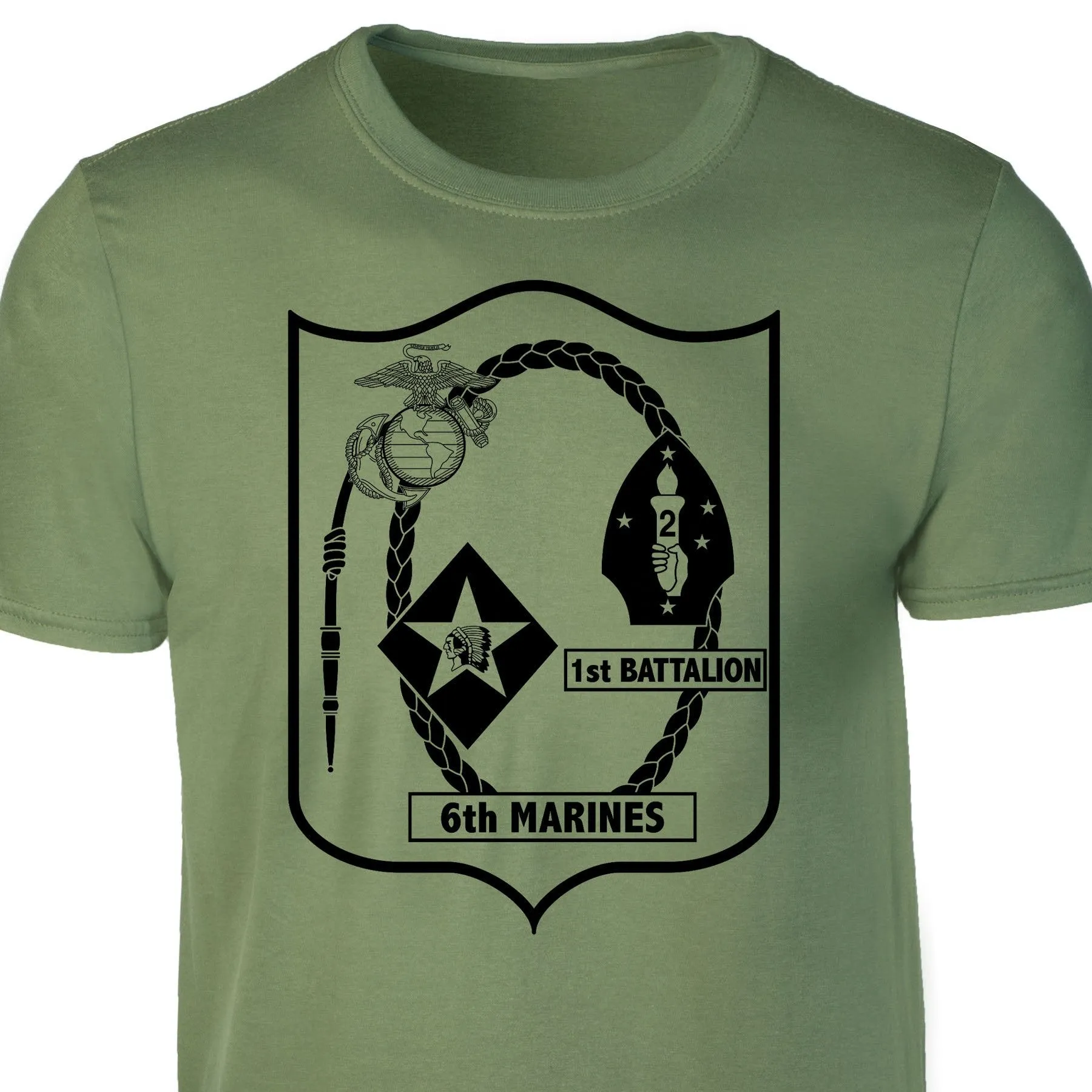 1st Battalion 6th Marines T-shirt