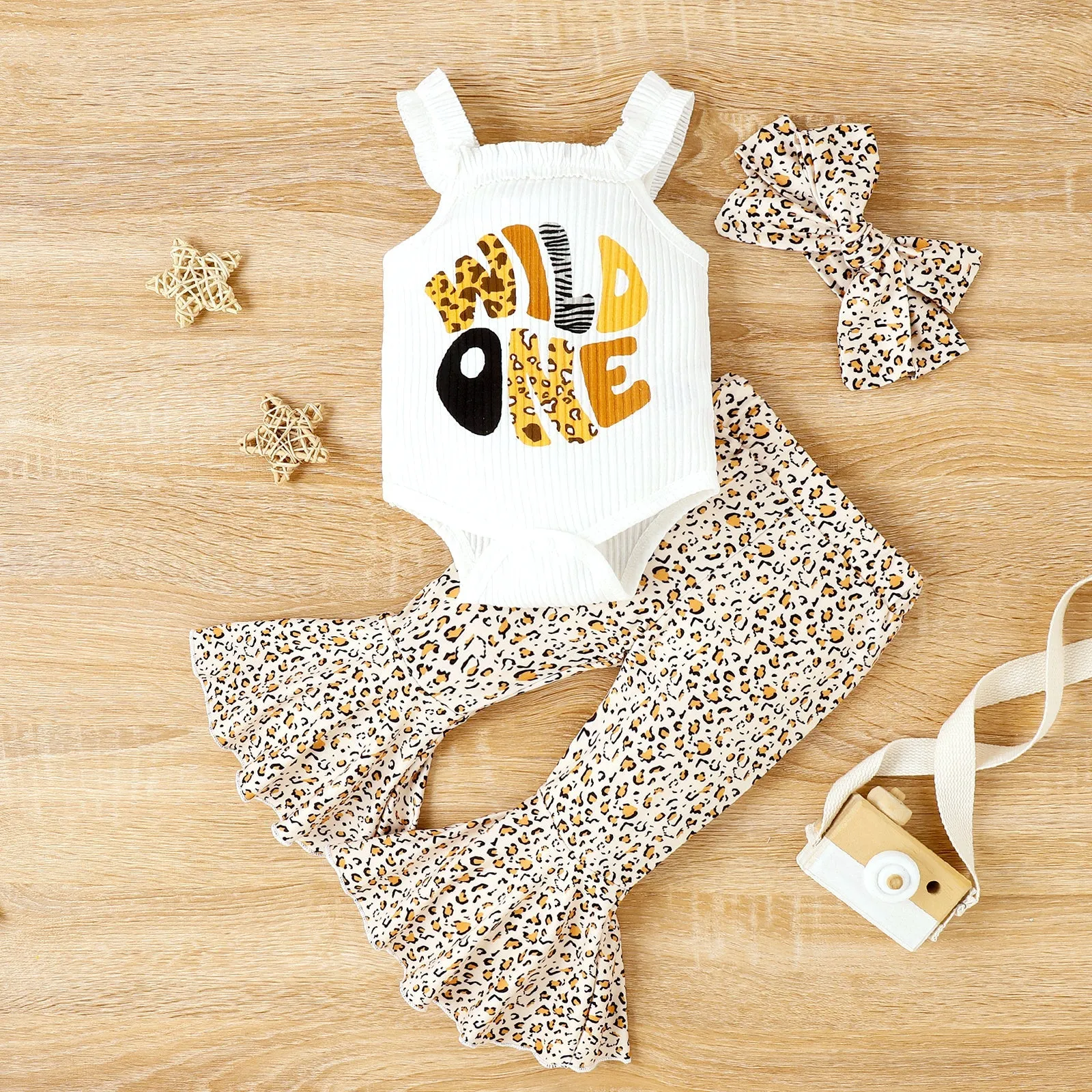 3-piece Baby Leopard Sets