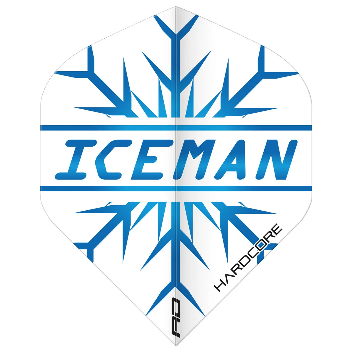 3 x Sets Hardcore Iceman Flight Pack Standard Dart Flights by Red Dragon