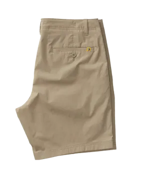 8" Harbor Performance Short Dk Khaki