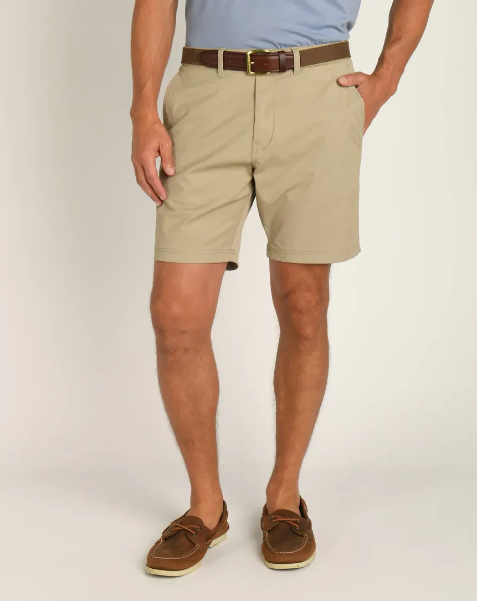 8" Harbor Performance Short Dk Khaki