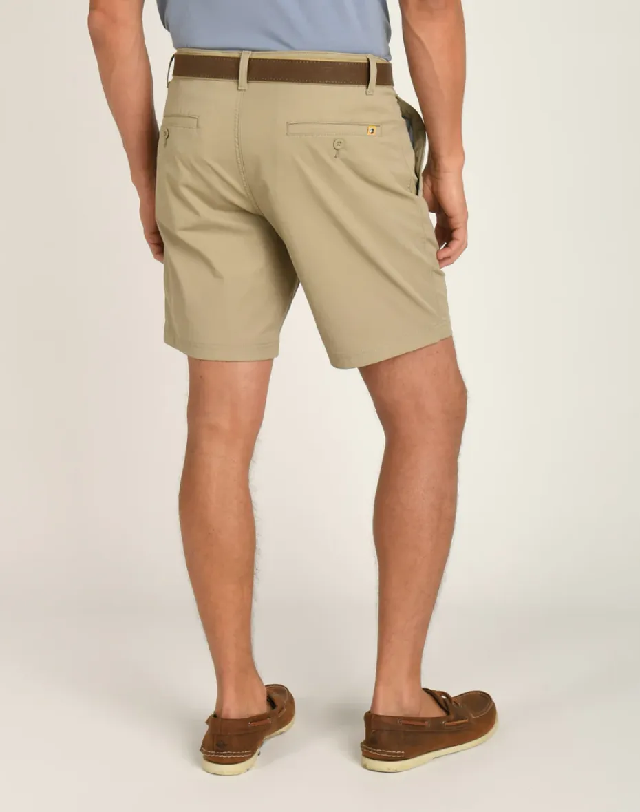 8" Harbor Performance Short Dk Khaki