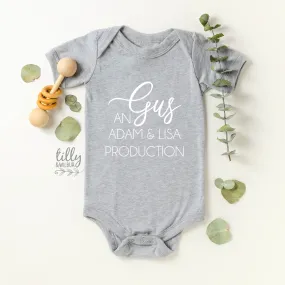 A Production Of Personalised Baby Bodysuit For New Arrivals, Baby Gift, Newborn Gift, Personalised Baby Gift, Personalised Gift, Baby Shower