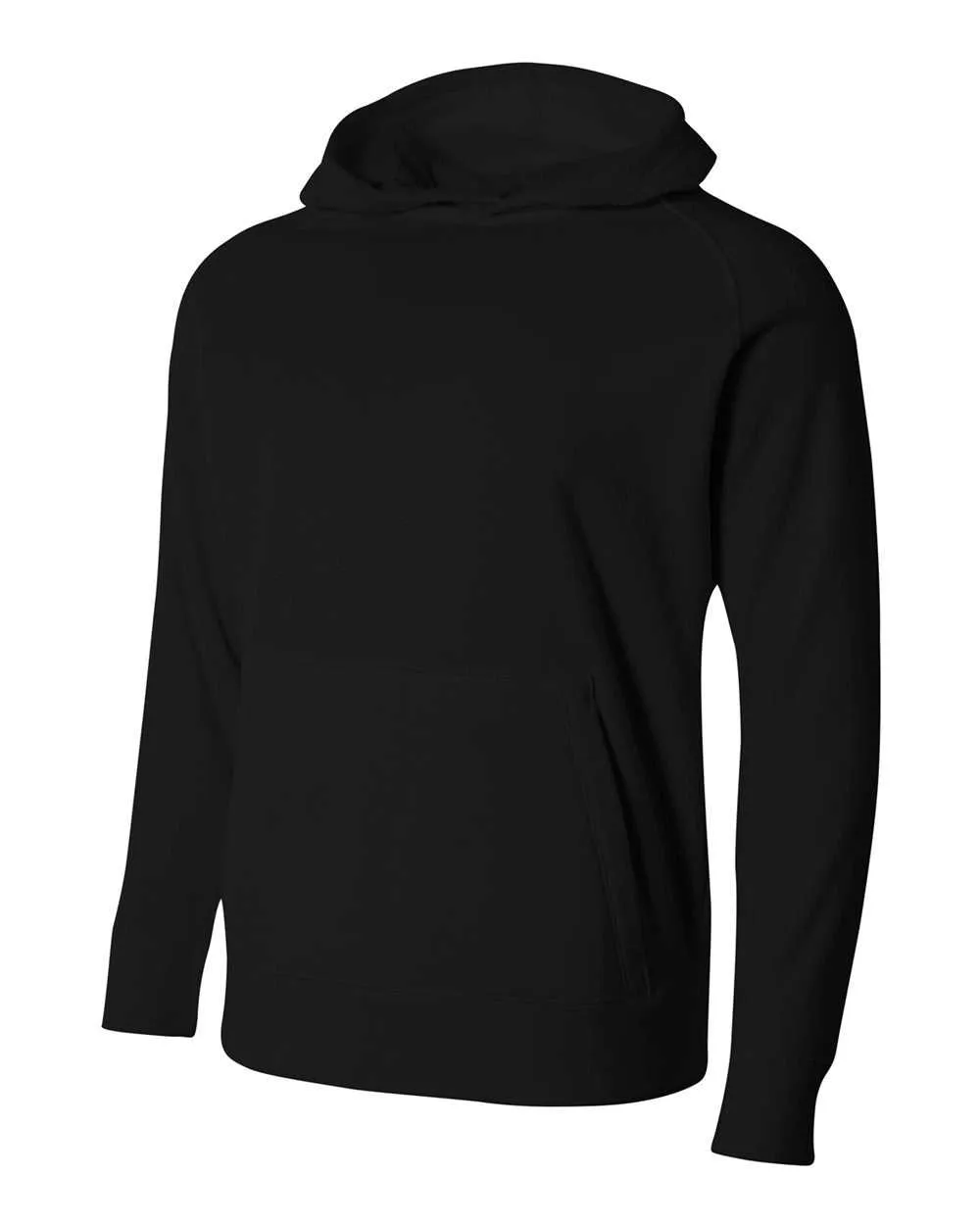 A4 NB4237 Youth Solid Tech Fleece Hoodie - Black