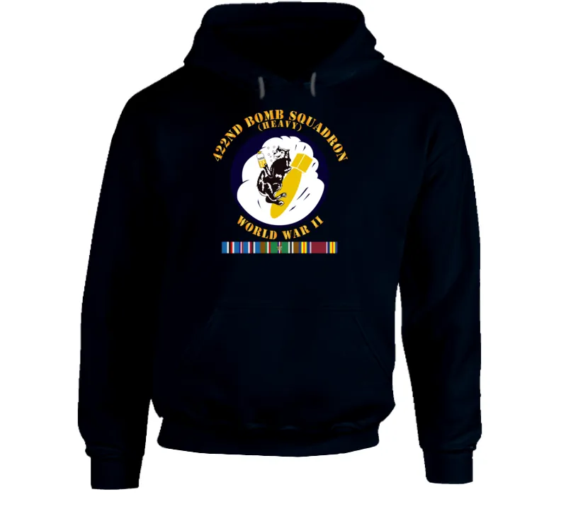 AAC - 422nd Bomb Squadron - WWII w EUR SVC V1 Hoodie