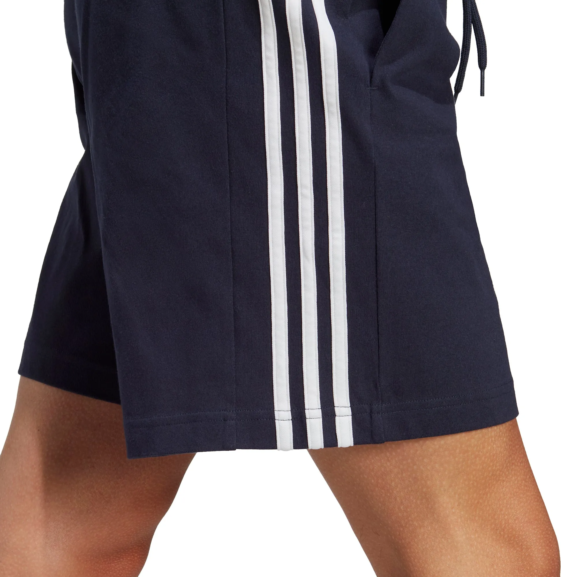 adidas Essentials 3 Stripes 7 Inch Mens Shorts - Navy