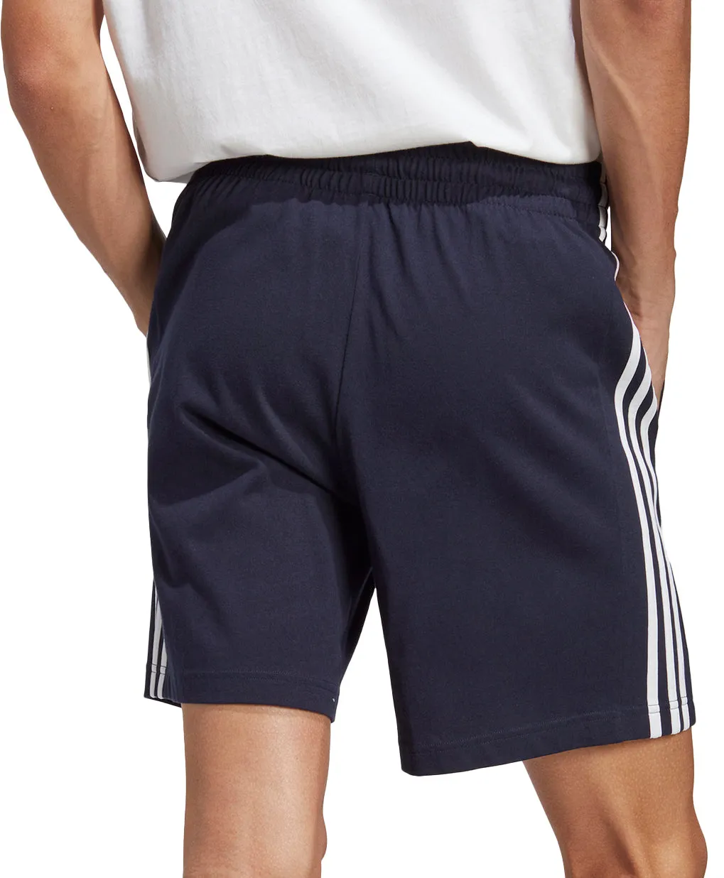 adidas Essentials 3 Stripes 7 Inch Mens Shorts - Navy