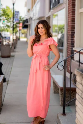 All The Ruffles Maxi Dress