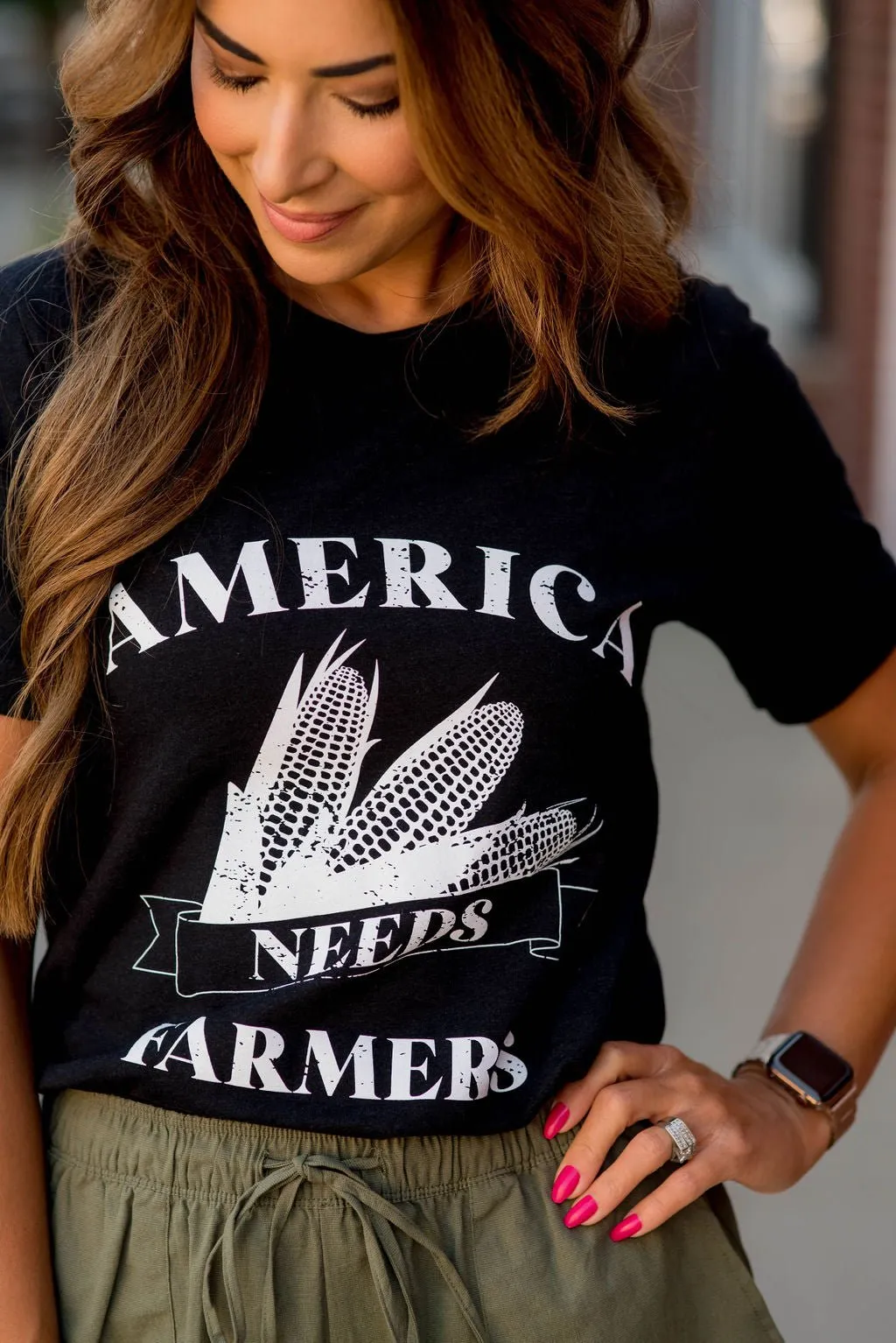 America Needs Farmers Graphic Tee