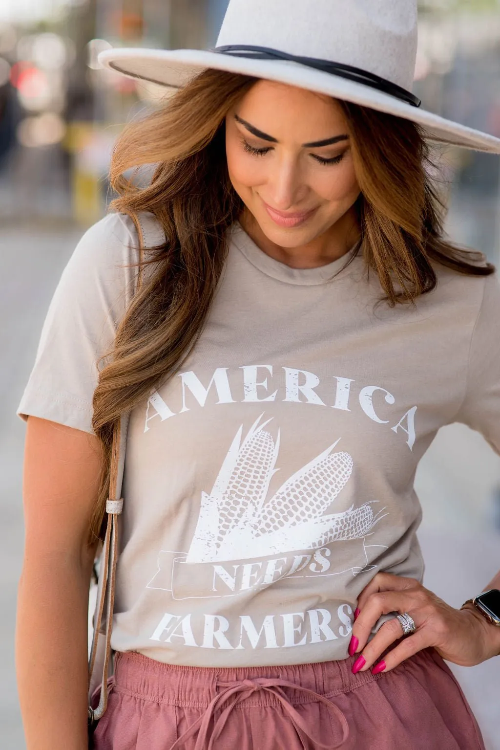 America Needs Farmers Graphic Tee