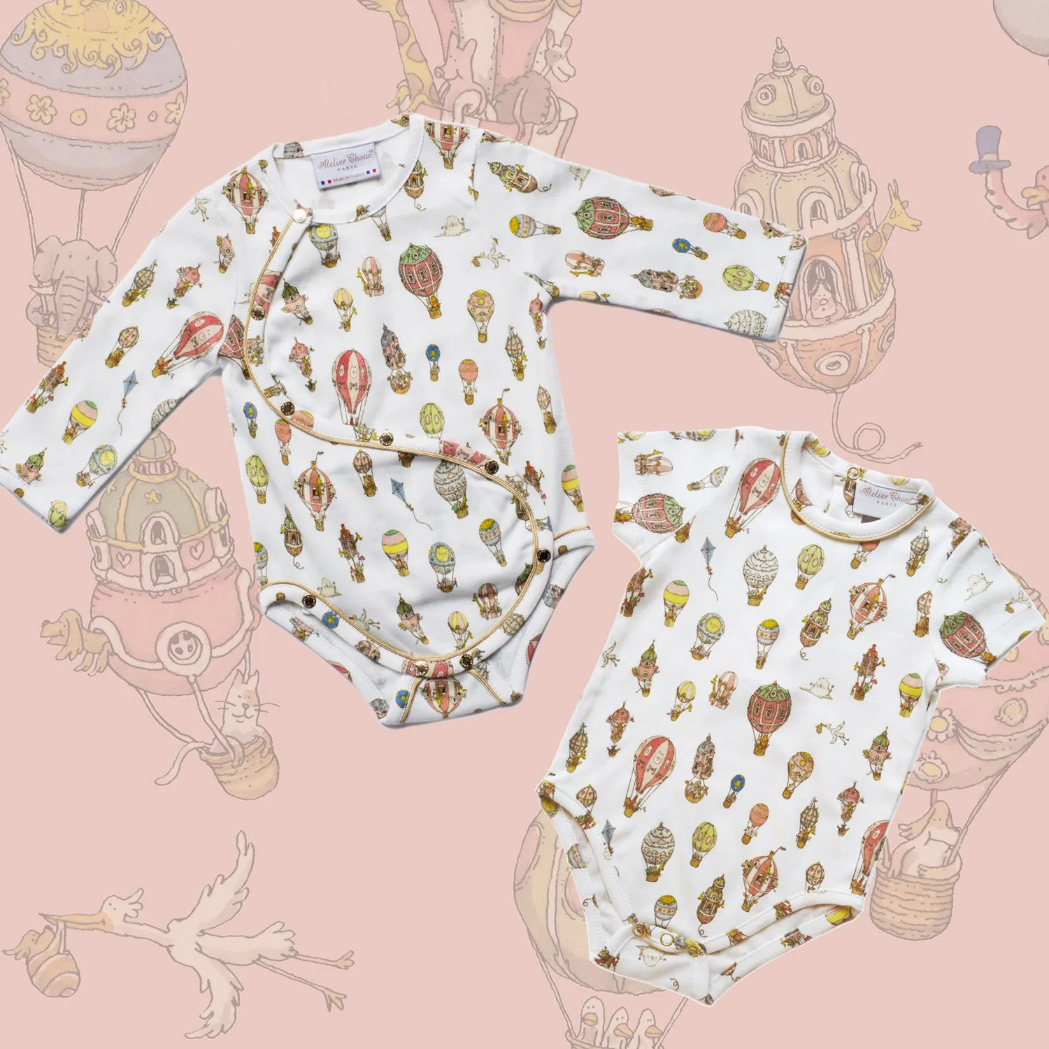 Atelier Choux Onesie Classic Balloons