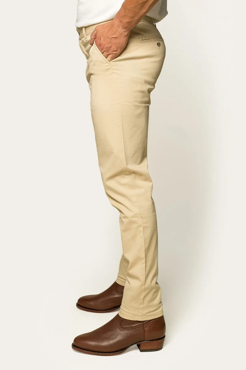 Bachelor Mens Regular Fit Chino Pant - Bone