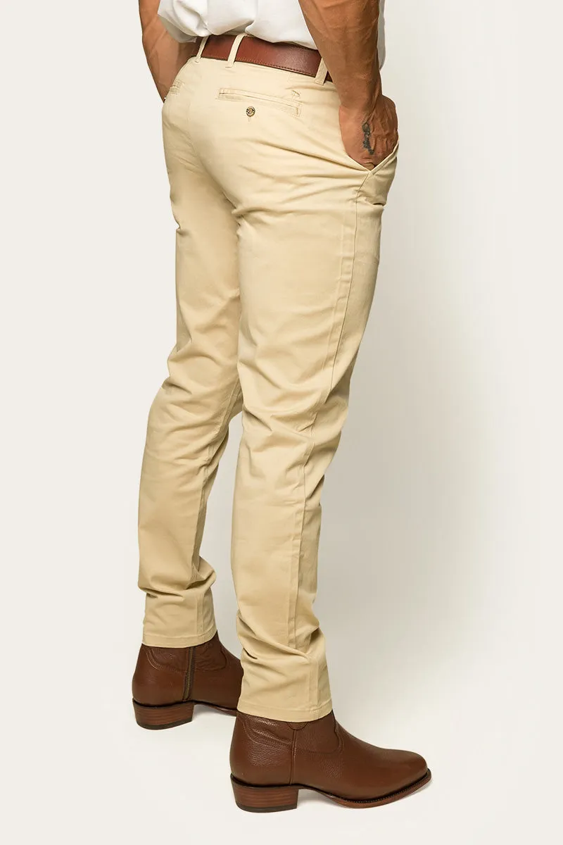 Bachelor Mens Regular Fit Chino Pant - Bone