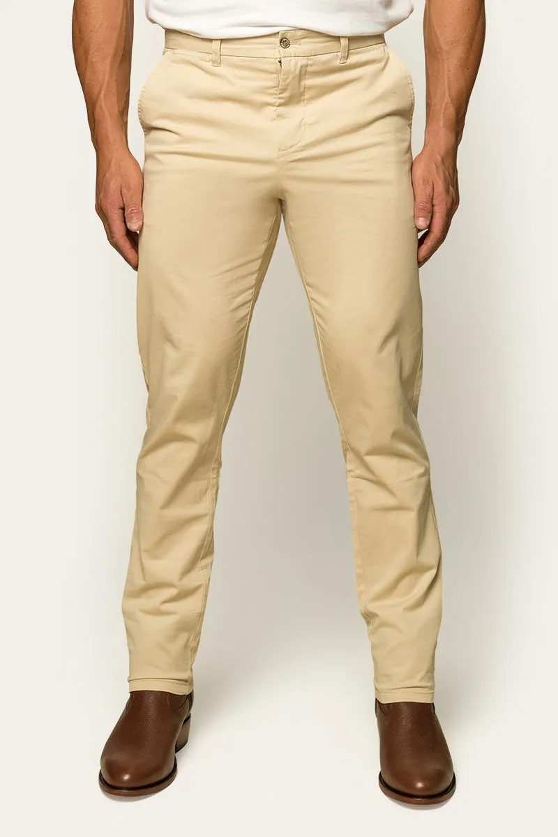 Bachelor Mens Regular Fit Chino Pant - Bone