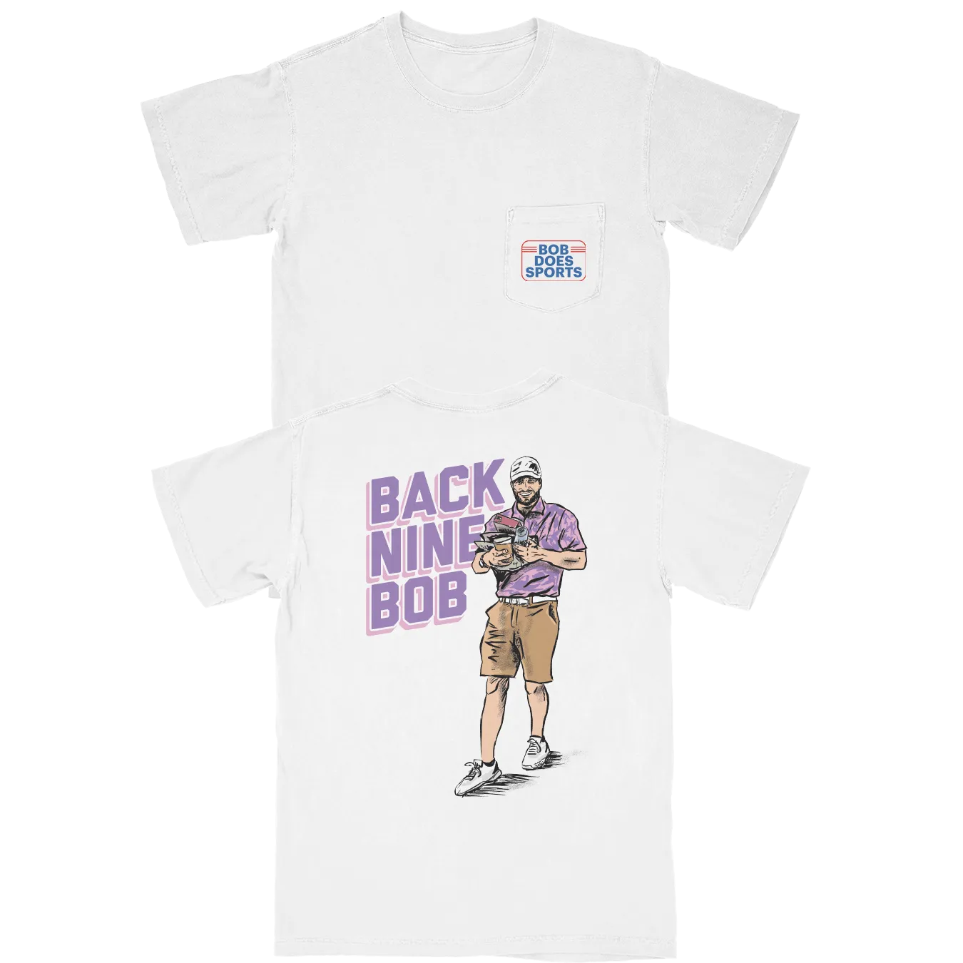 Back Nine Bob Pocket T Shirt