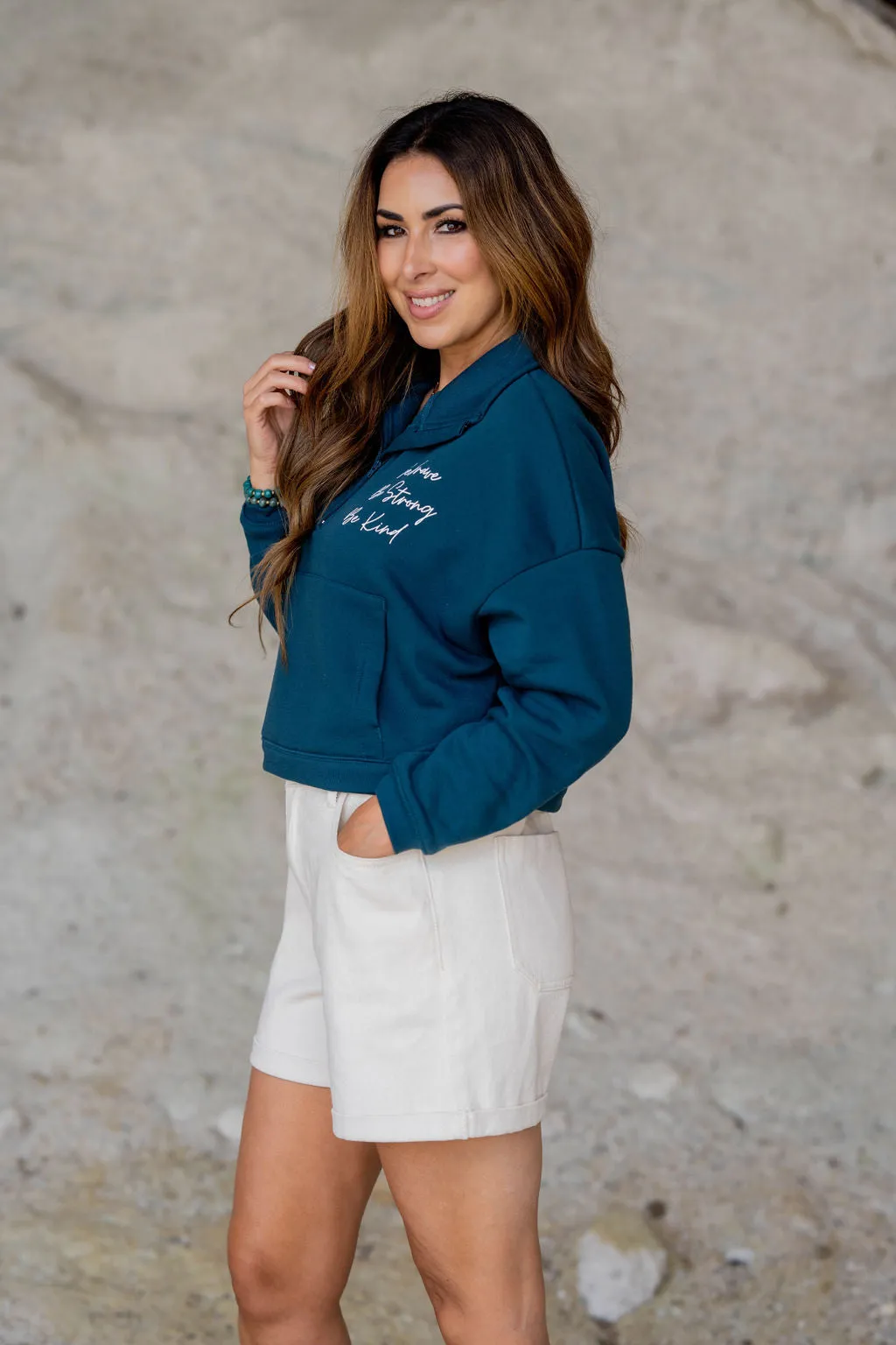 Be Brave Quarter Zip Pullover