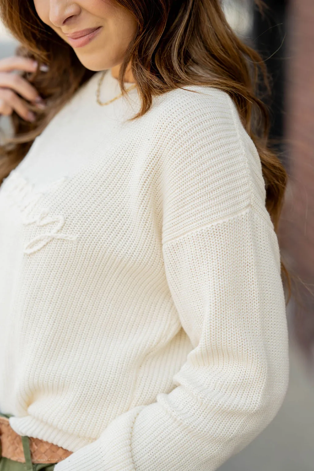 Beachy Stitched Sweater