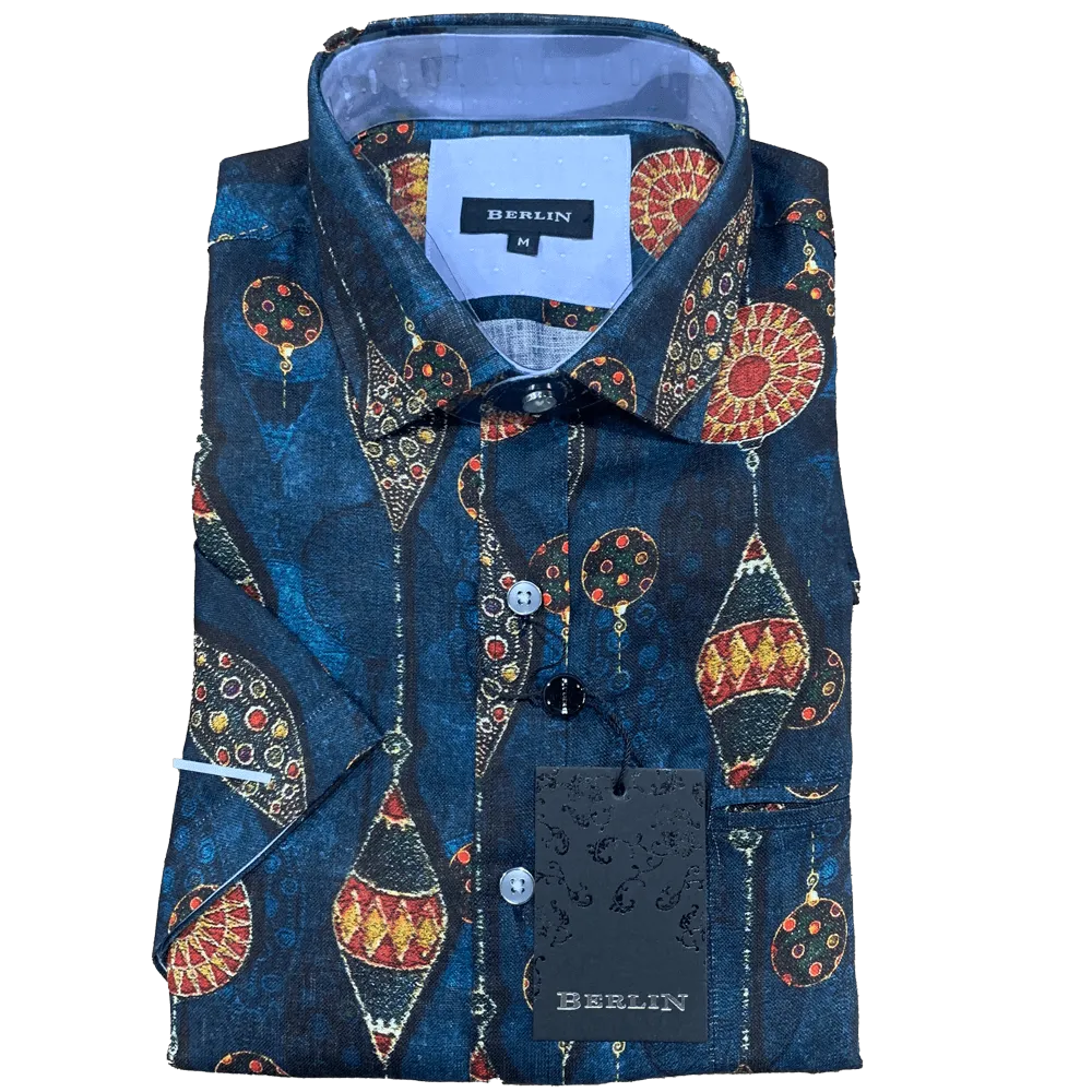 Berlin S/S  Print Shirt-S952-B