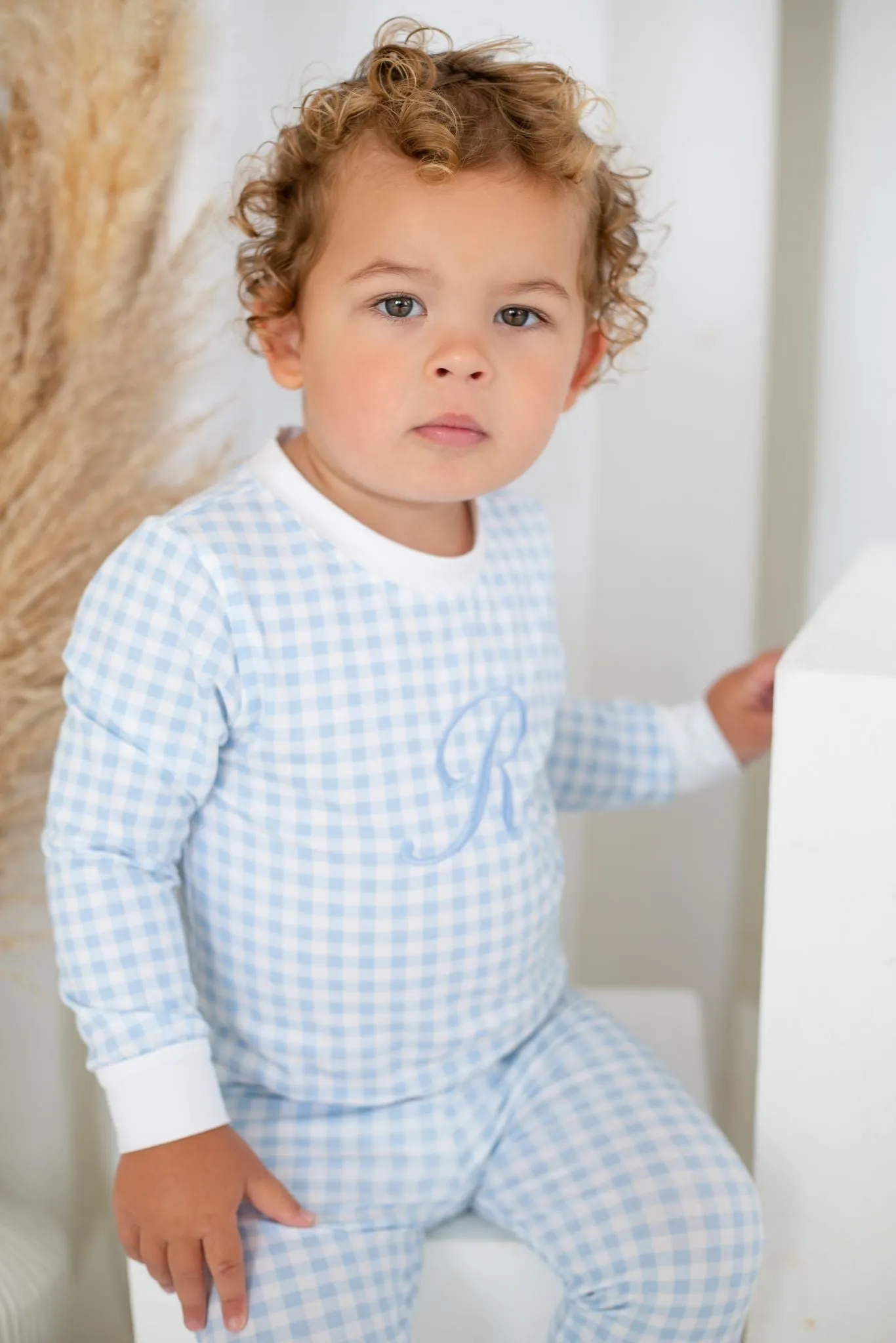 Boys Blue Gingham Dreams Set