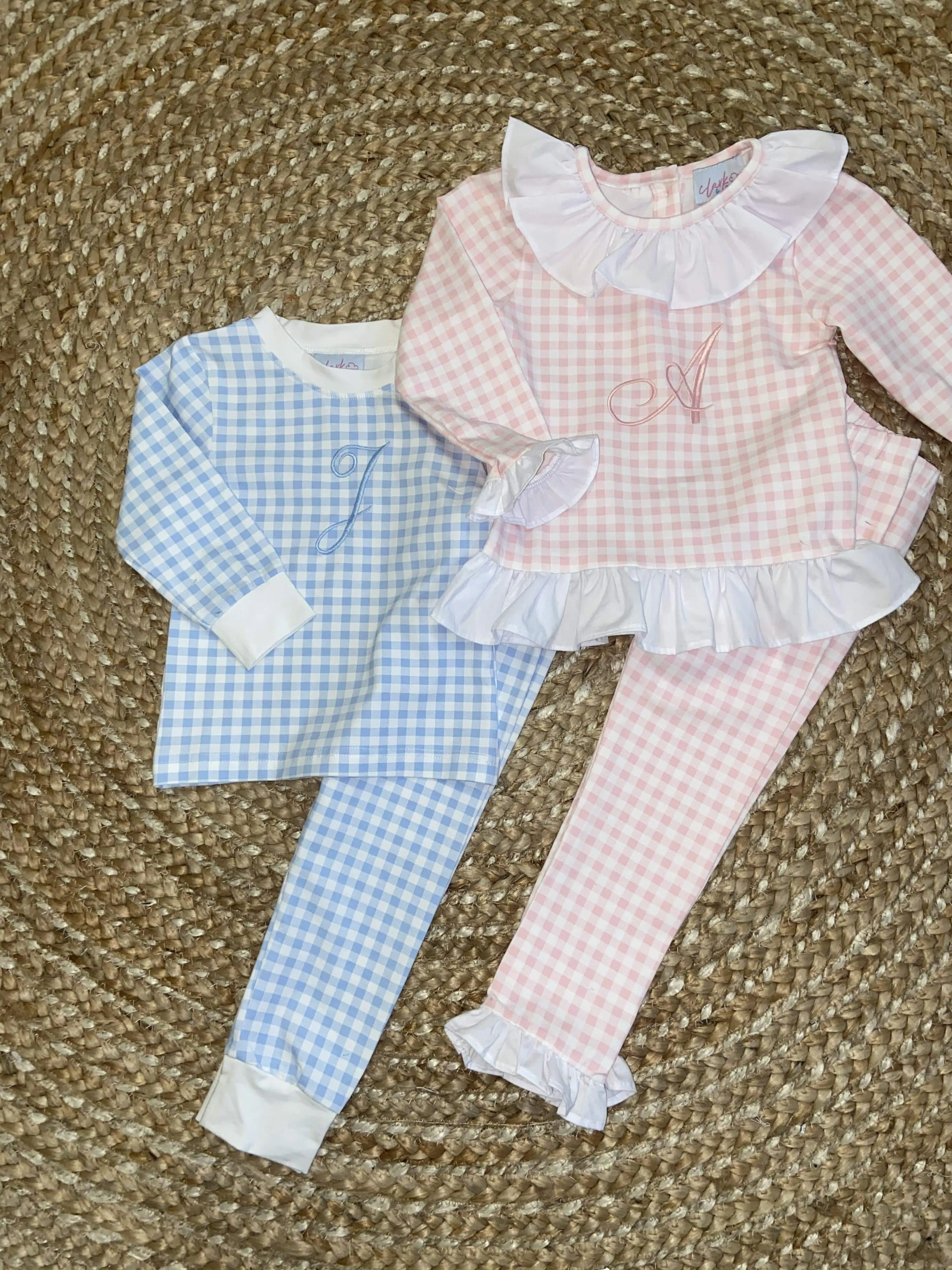 Boys Blue Gingham Dreams Set