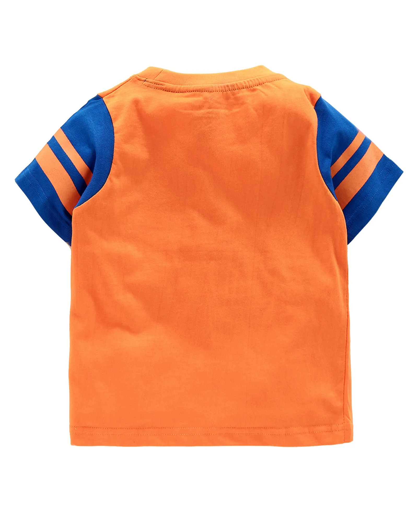 Boys Cotton T-Shirt with Print and Knee length Shorts Sets