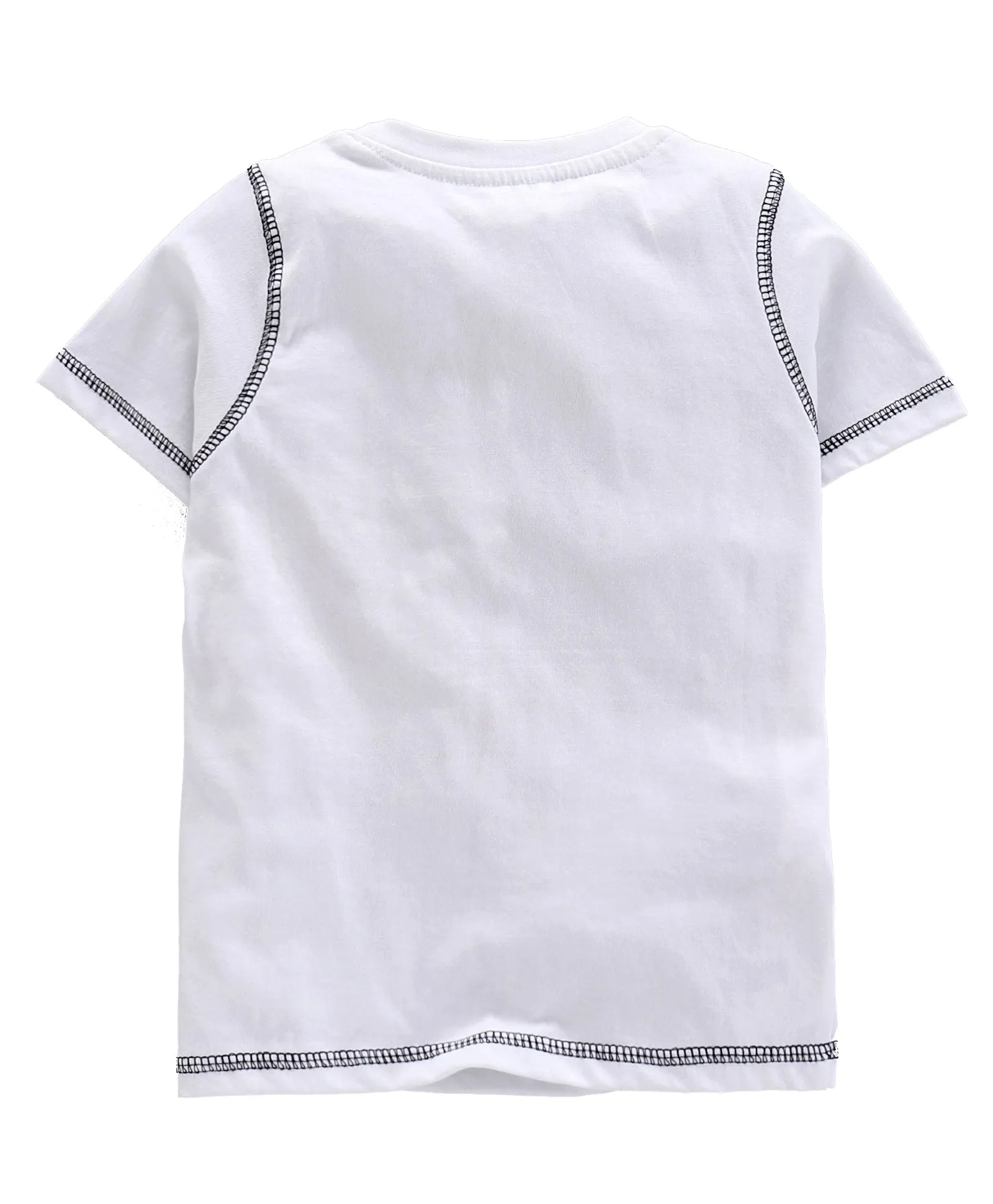 Boys Cotton T-Shirt with Print and Knee length Shorts Sets