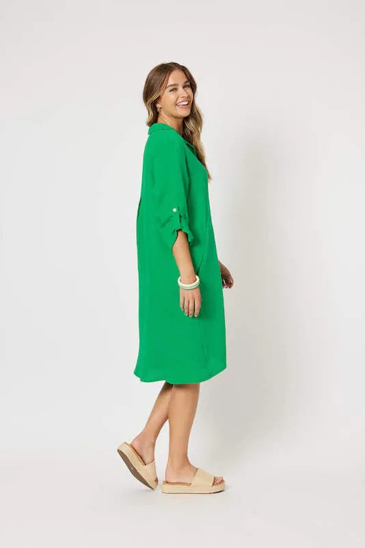 Byron Dress - Emerald