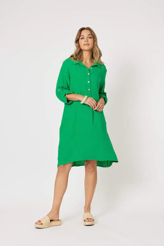 Byron Dress - Emerald