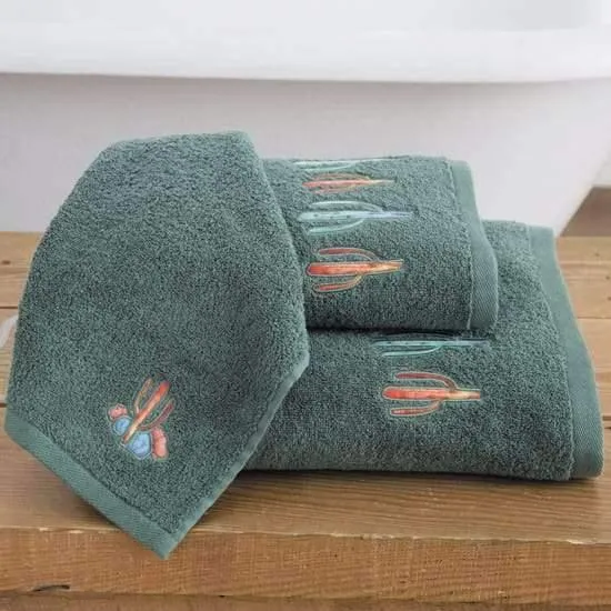 Cactus Bath Towel Sets