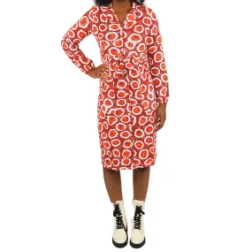 Coral Cross Section Shirt Dress [FINAL SALE]