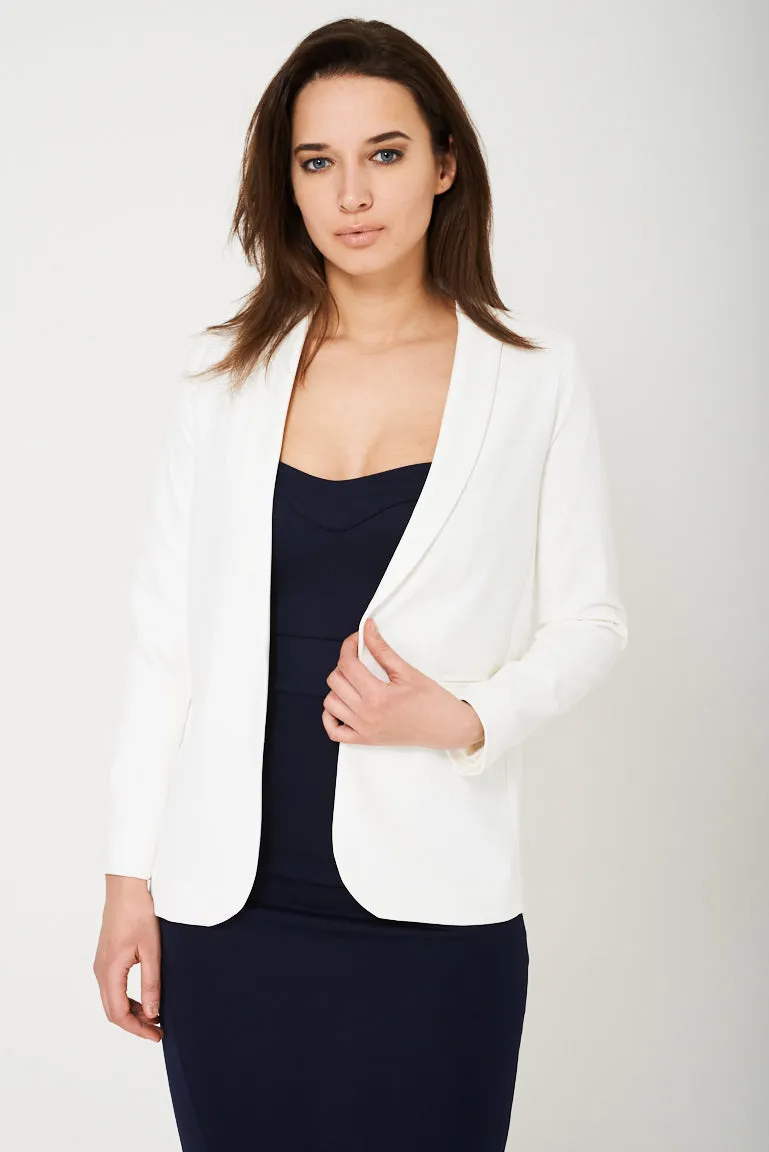 Cream Tailored Blazer Ex Brand