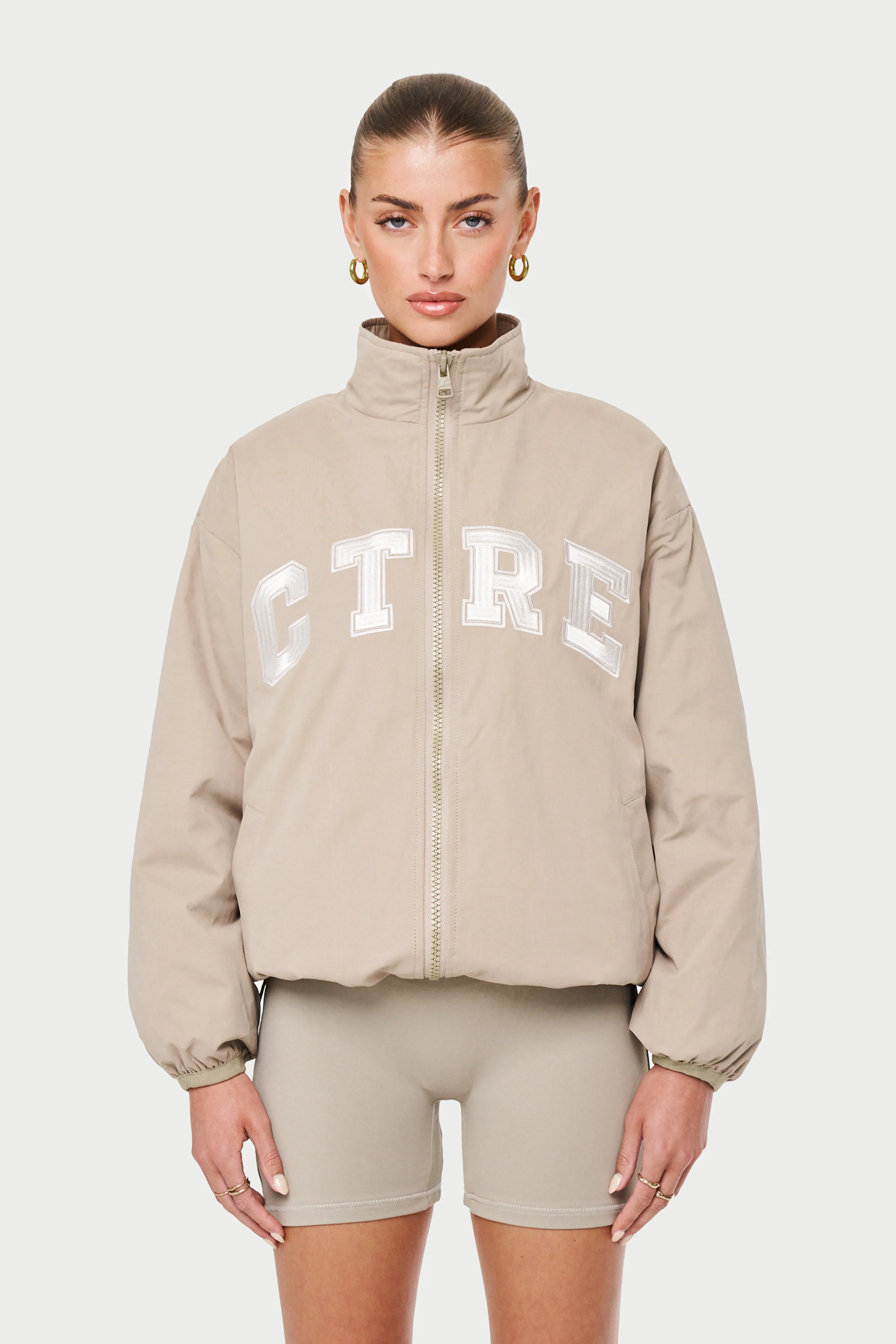 CTRE TRACK JACKET - BEIGE