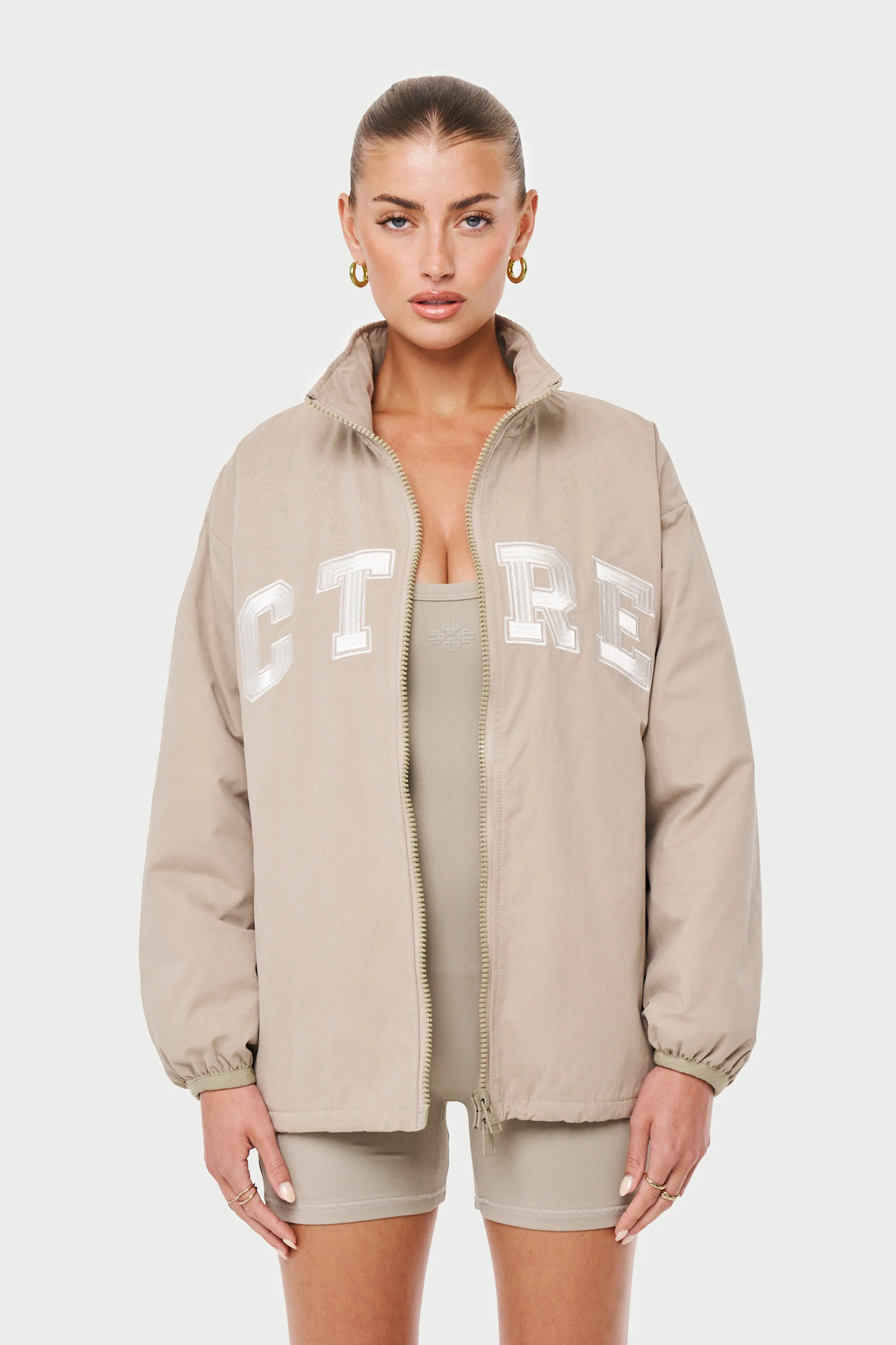 CTRE TRACK JACKET - BEIGE