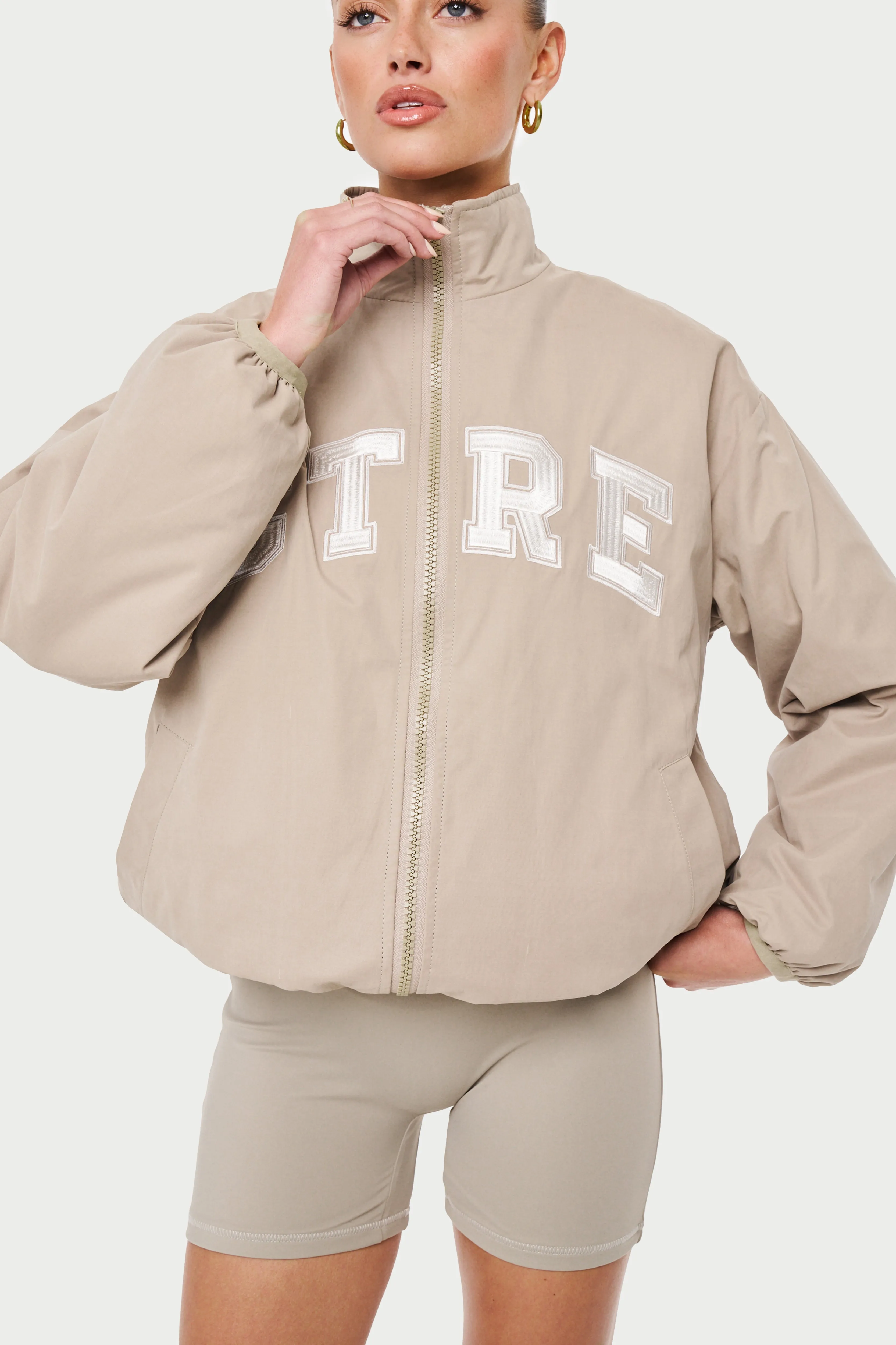 CTRE TRACK JACKET - BEIGE