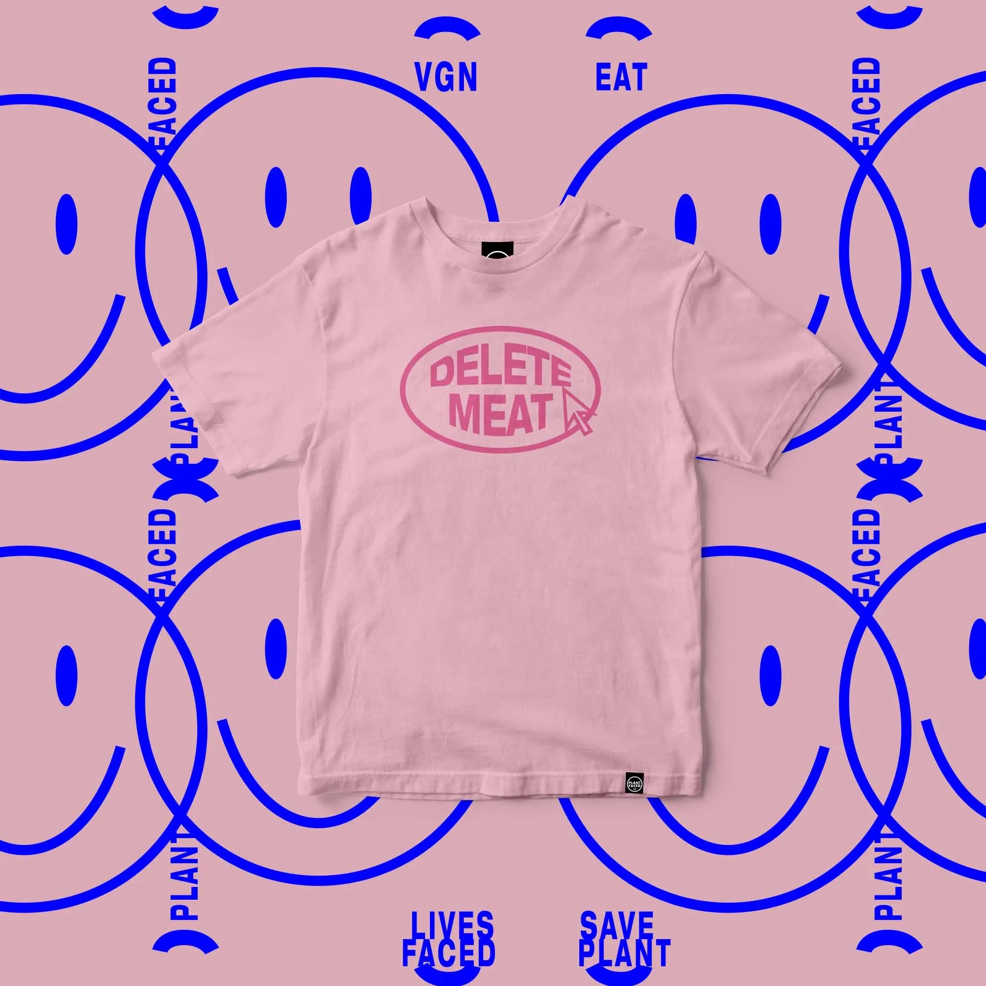 Delete Meat - Candy Pink T-Shirt