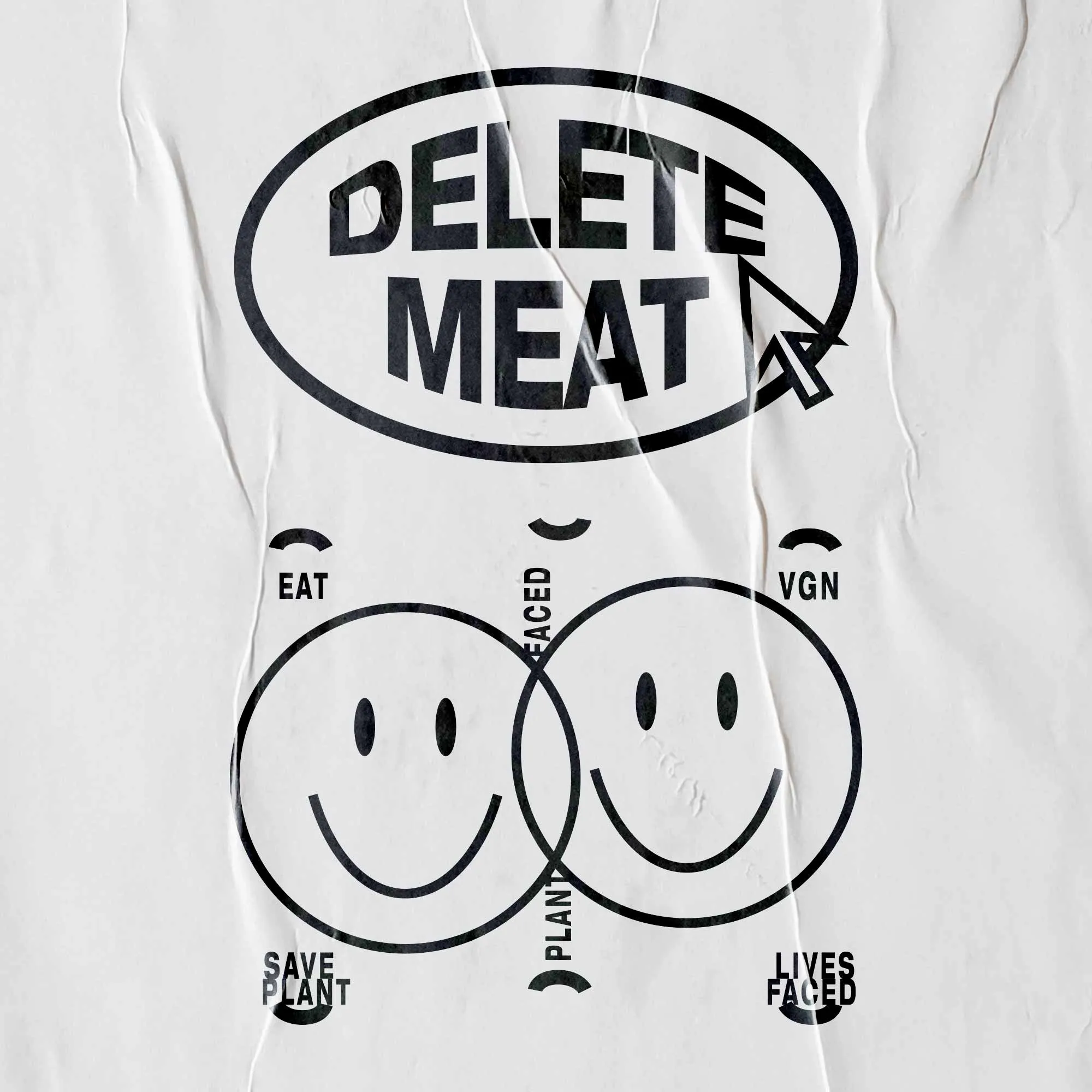 Delete Meat - Candy Pink T-Shirt