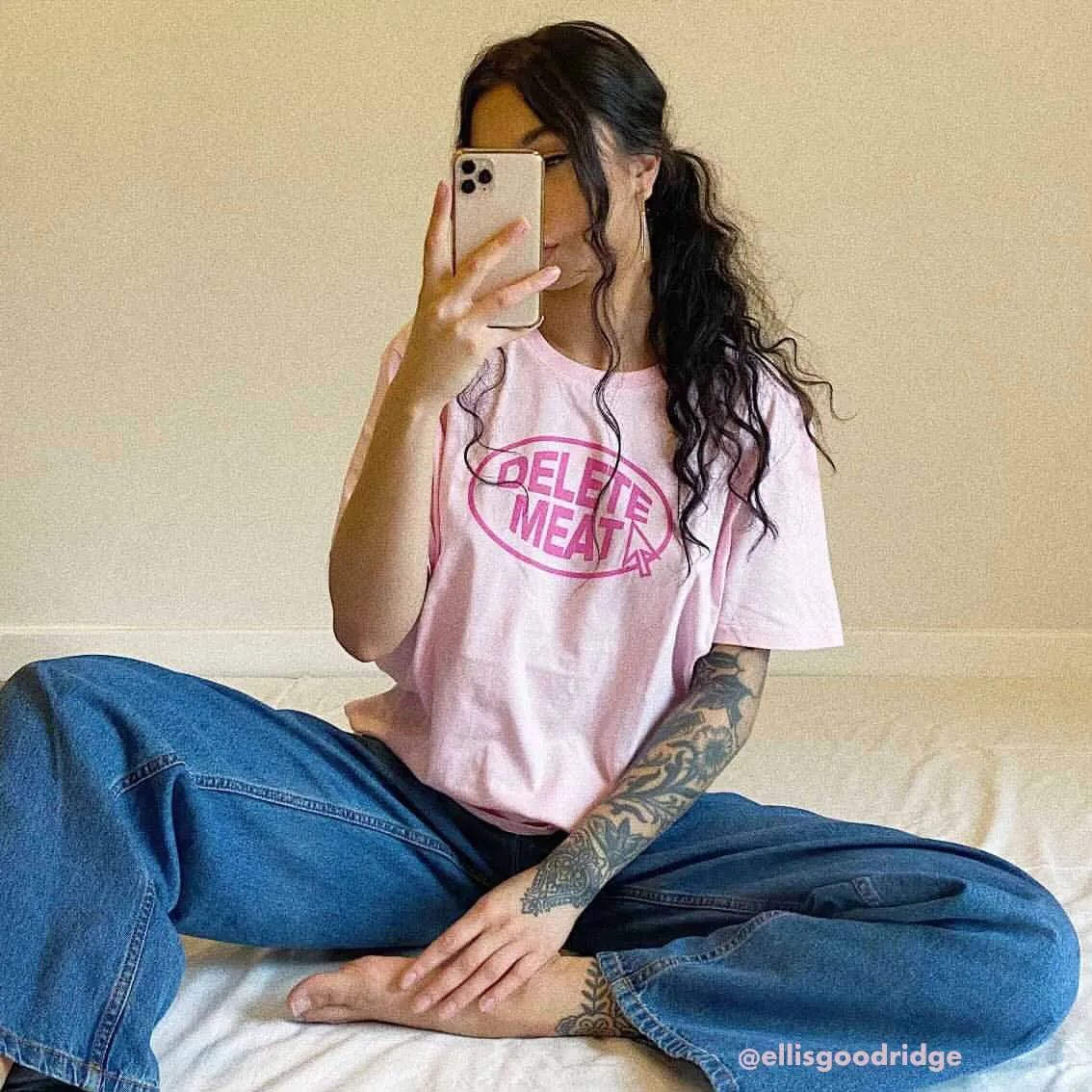 Delete Meat - Candy Pink T-Shirt