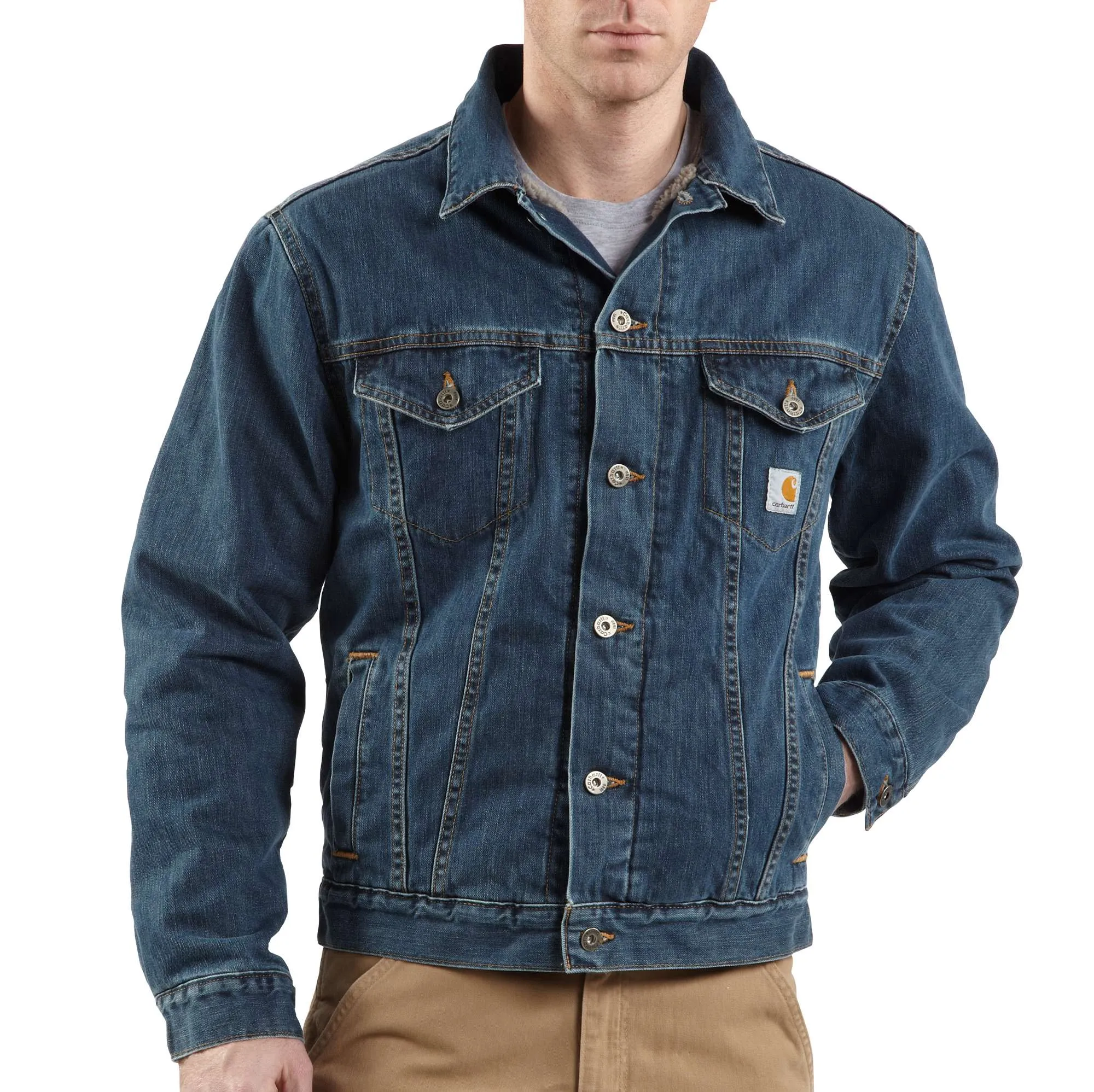 Denim Jean Jacket/Sherpa Lined