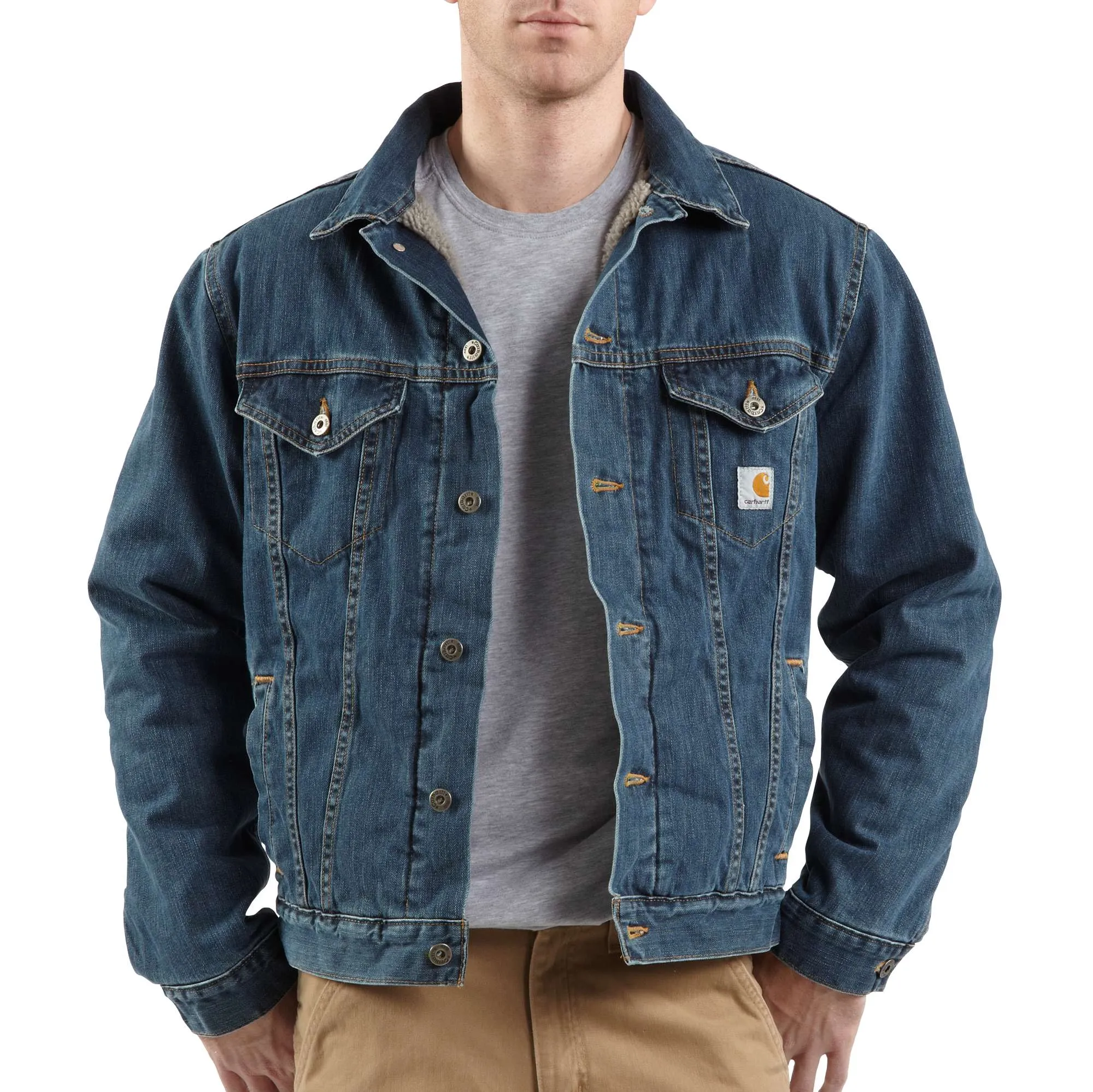 Denim Jean Jacket/Sherpa Lined