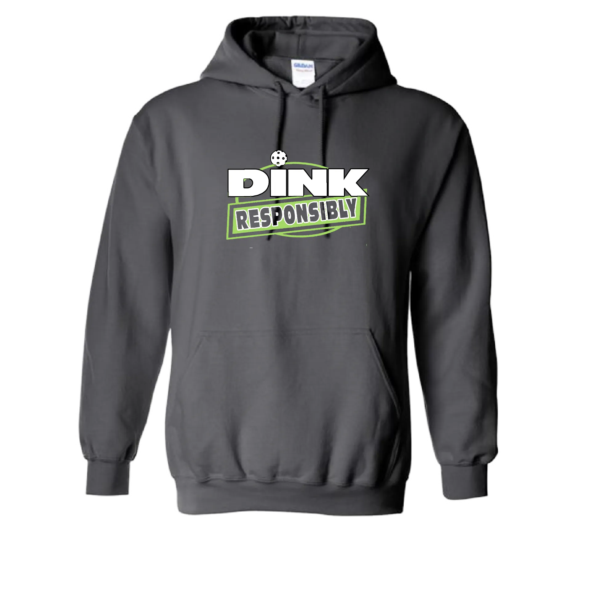 Dink Responsibly | Unisex Hoodie Pickleball Sweatshirt | 50% Cotton 50% Polyester