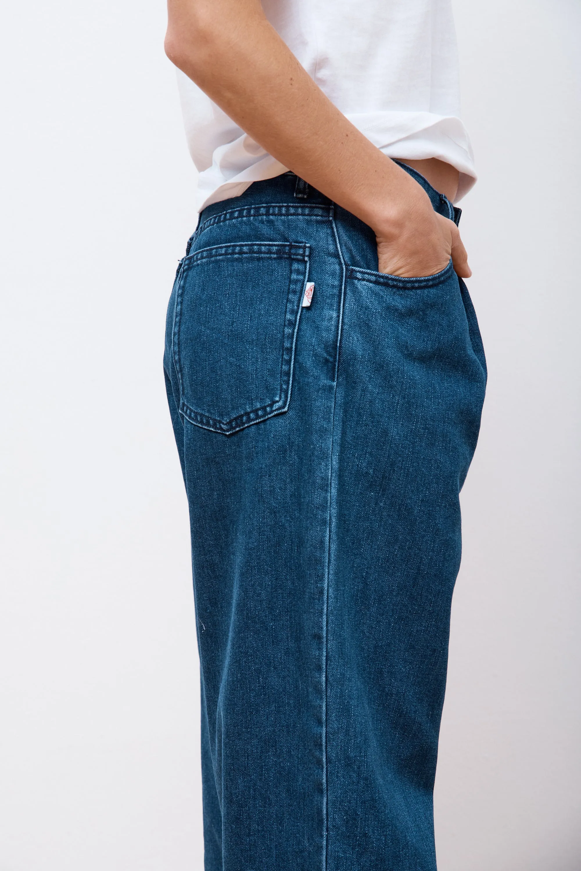 Easy Tuck Pants Light Indigo