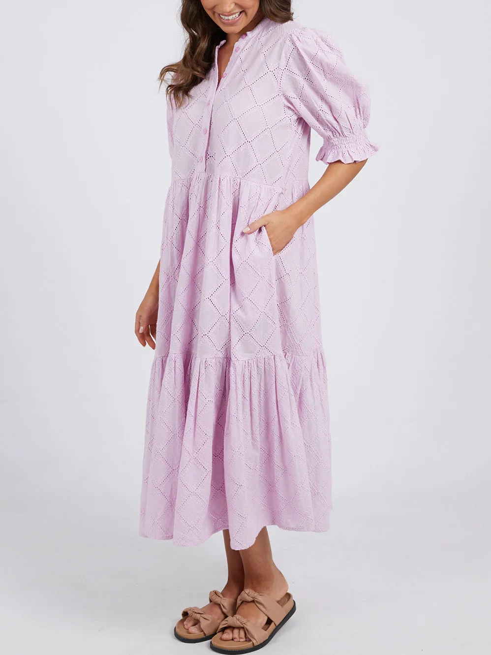 ELM OTTILI BRODERIE DRESS