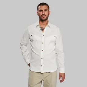 Equator Shirt with Collar. White edition