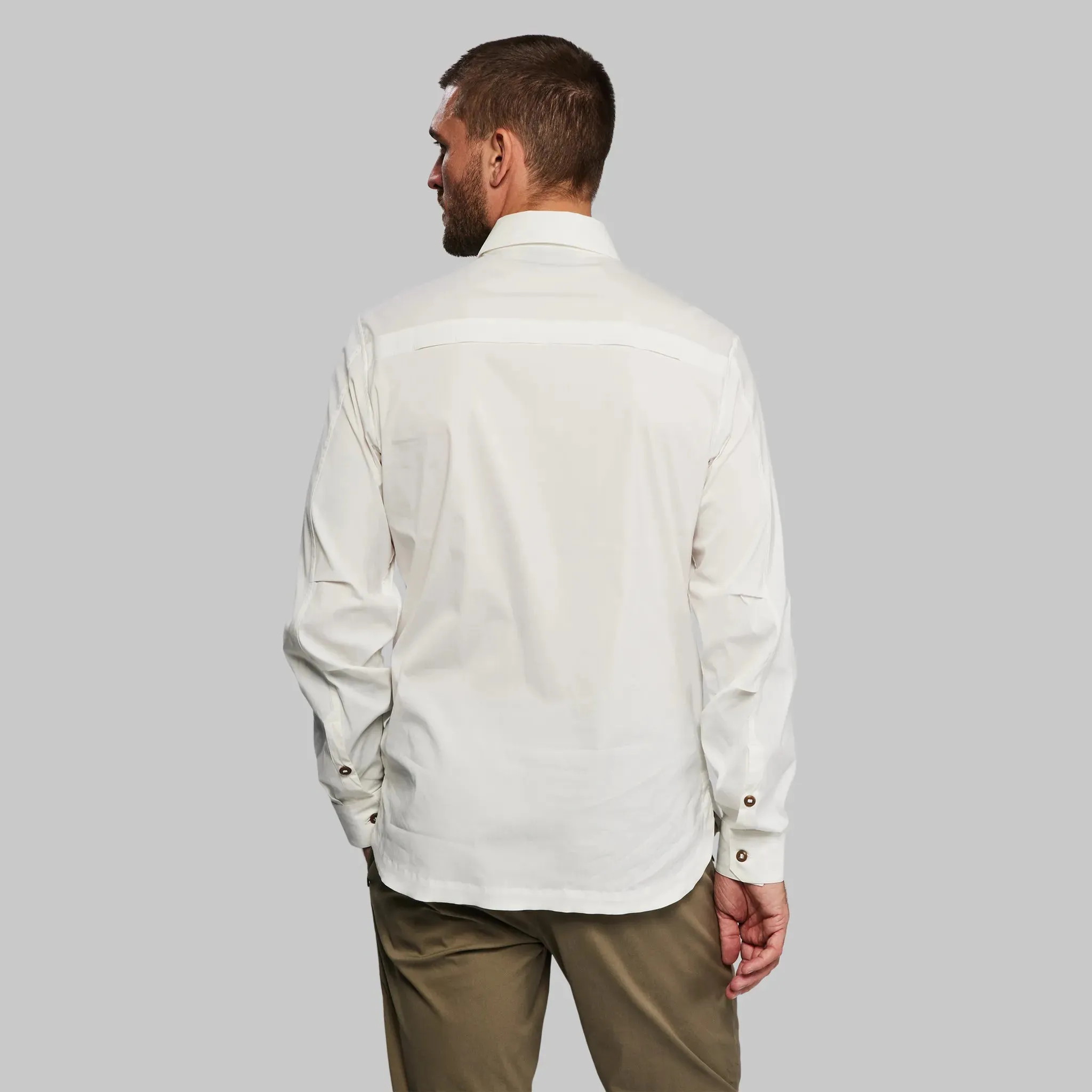 Equator Shirt with Collar. White edition