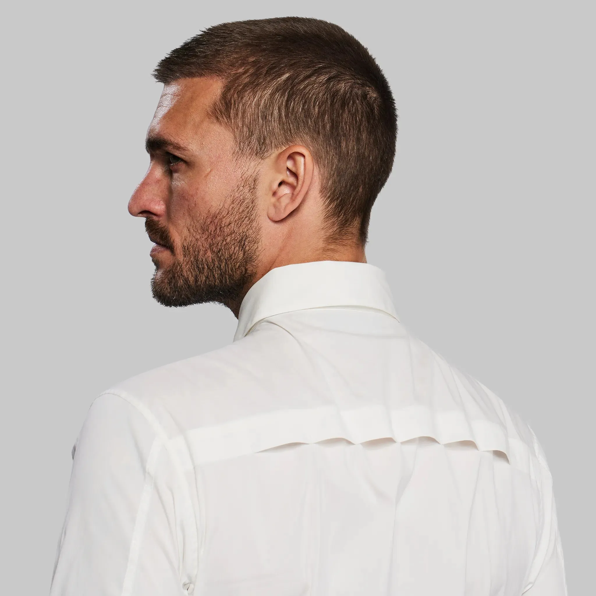 Equator Shirt with Collar. White edition